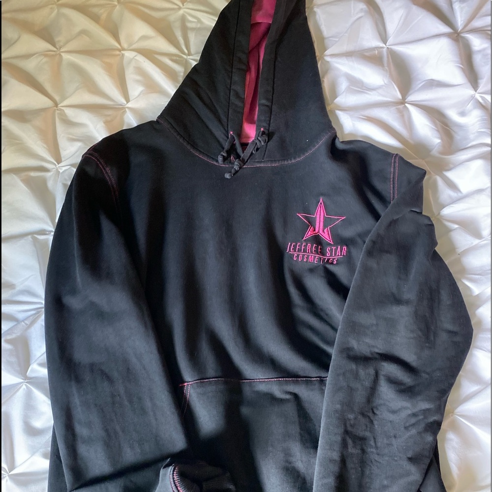 Jeffree Star black velour hoodie